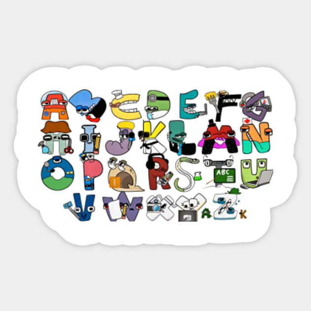 Alphabet Lore But They Have Professions Alphabet Lore Sticker